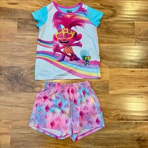 Dreamworks Trolls Pajama Set - Blue and Pink